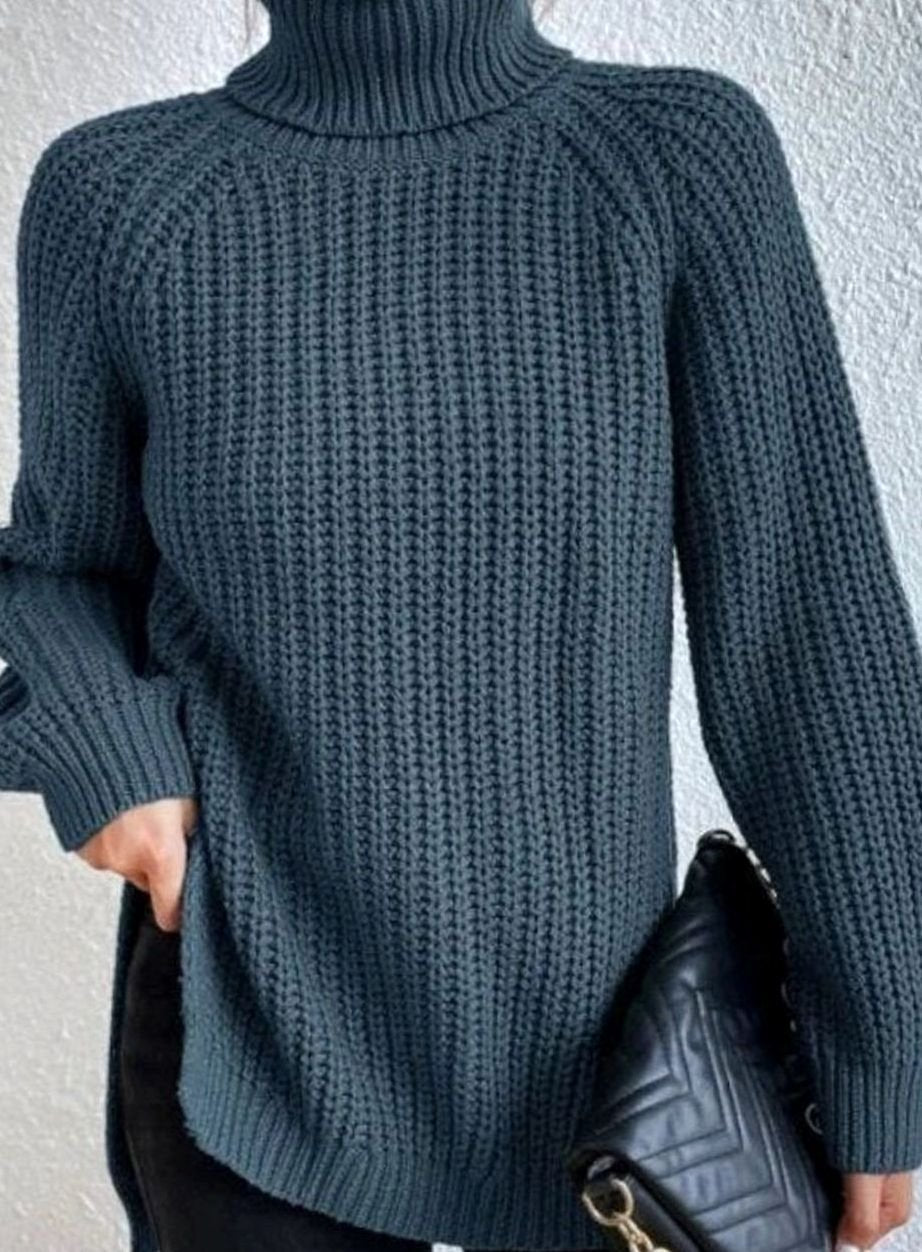 Melissa | Damen Rollkragenpullover mit lockerem Schnitt
