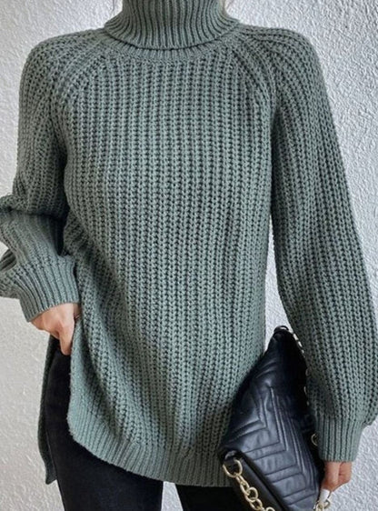 Melissa | Damen Rollkragenpullover mit lockerem Schnitt