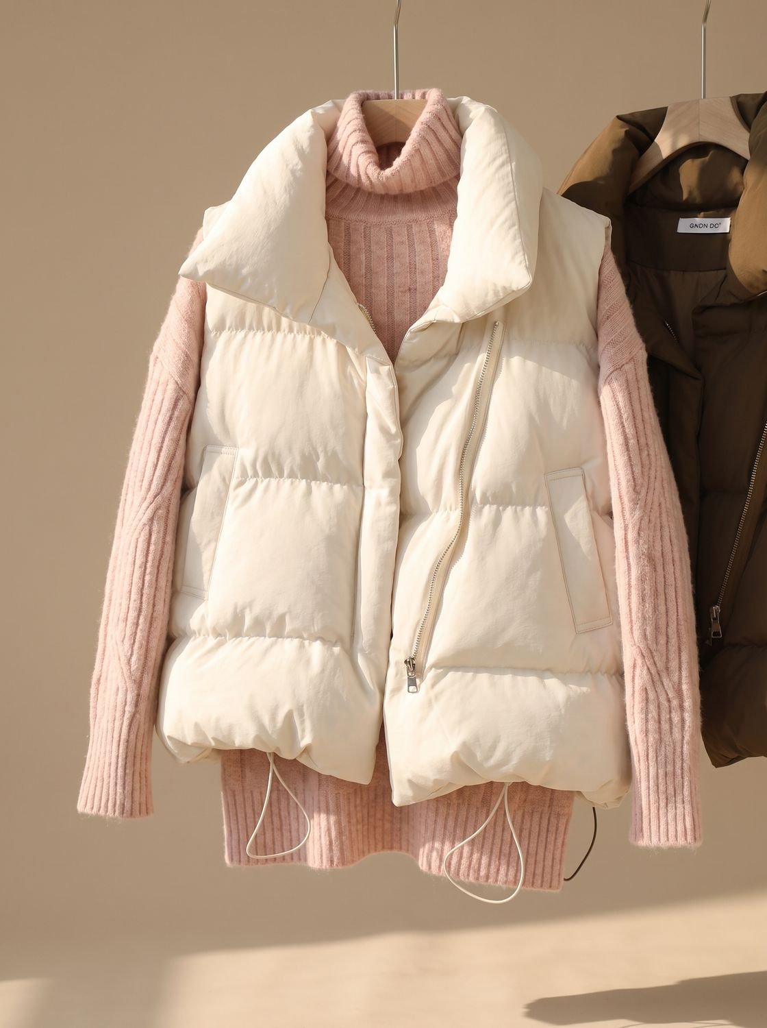 Adelheid | Damen Steppweste Bodywarmer mit Schalkragen und Boxy-Schnitt