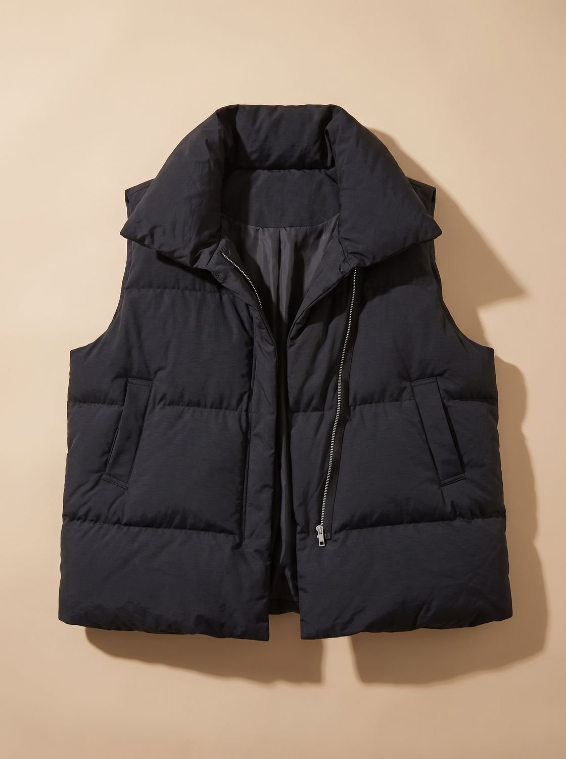 Adelheid | Damen Steppweste Bodywarmer mit Schalkragen und Boxy-Schnitt
