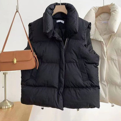 Adelheid | Damen Steppweste Bodywarmer mit Schalkragen und Boxy-Schnitt
