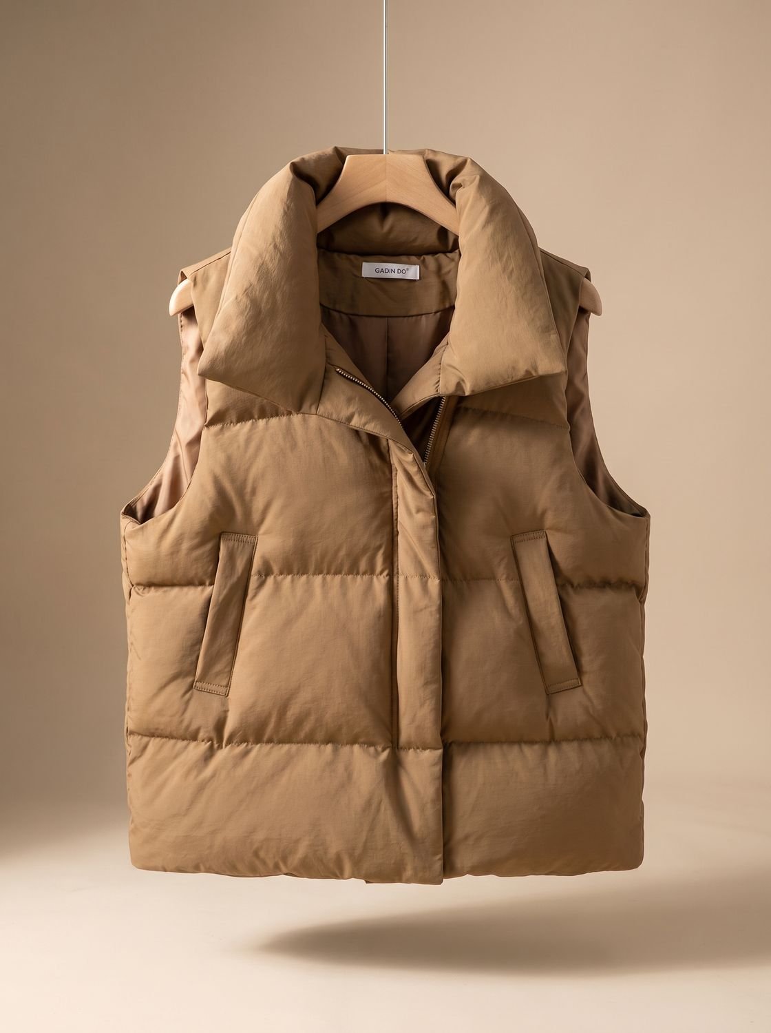 Adelheid | Damen Steppweste Bodywarmer mit Schalkragen und Boxy-Schnitt