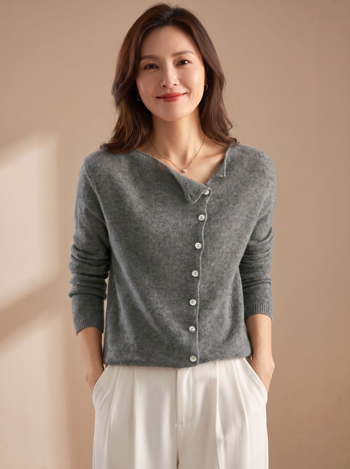 Liselotte | Damen klassischer Strickpullover für den Alltag