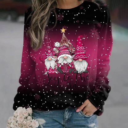 Hannah | Damen Weihnachts-Strickpullover mit Rundhals