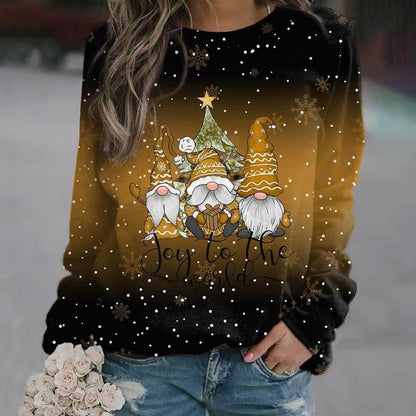 Hannah | Damen Weihnachts-Strickpullover mit Rundhals