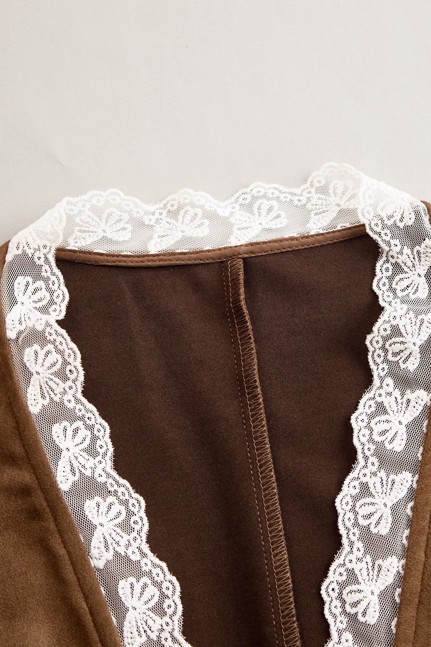 Marisa | Damen Western Spitzenbluse mit V-Ausschnitt und Langarm