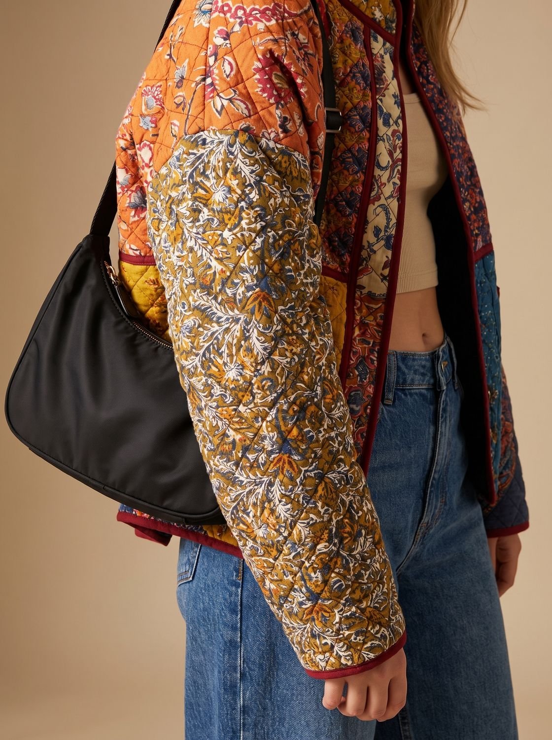 Margareta | Damen Steppjacke in buntem Muster