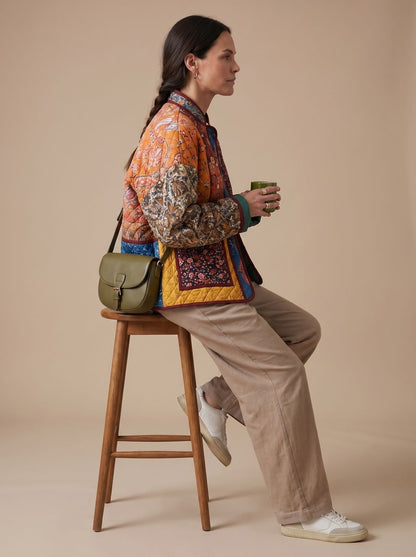 Margareta | Damen Steppjacke in buntem Muster