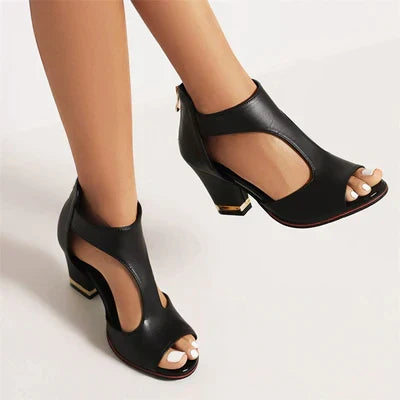 Nina | Orthopädische Sandalen mit Blockabsatz