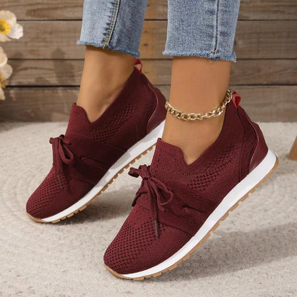 Mathilda | Damen orthopädische Sneaker mit Slip On und Strickstruktur