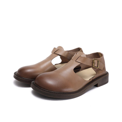 Olvera | Mary Jane Schuhe mit T Bar Design und Schnallenverschluss