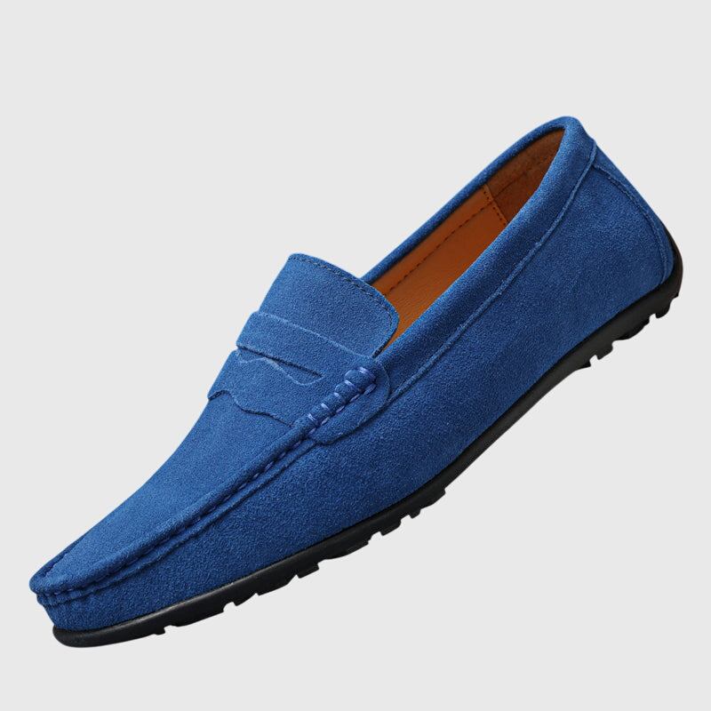 Romy | Damen orthopädische Slip-On Loafer mit Spange und Naht