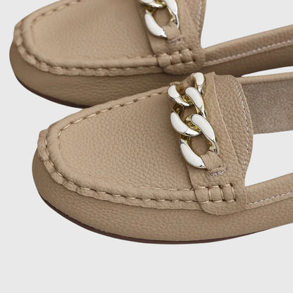 Mara | Damen orthopädische Slip-On Loafer mit Kette und Form