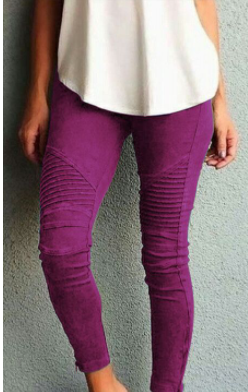 Seraina | Figurbetonte Leggings mit strukturierter Kniepartie