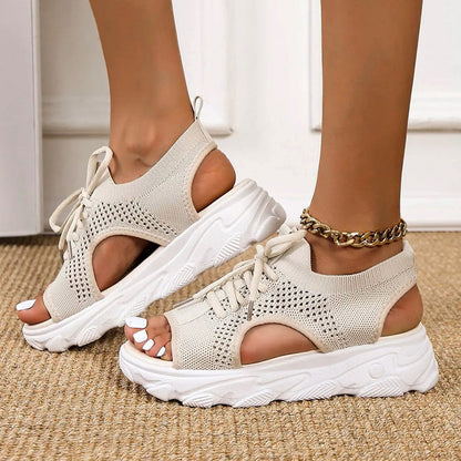 Zedda | Women's orthopedic knit sandals with cushioned sole