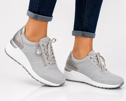 Anna | Orthopädische Sneaker mit Schnürung und dicker Sohle