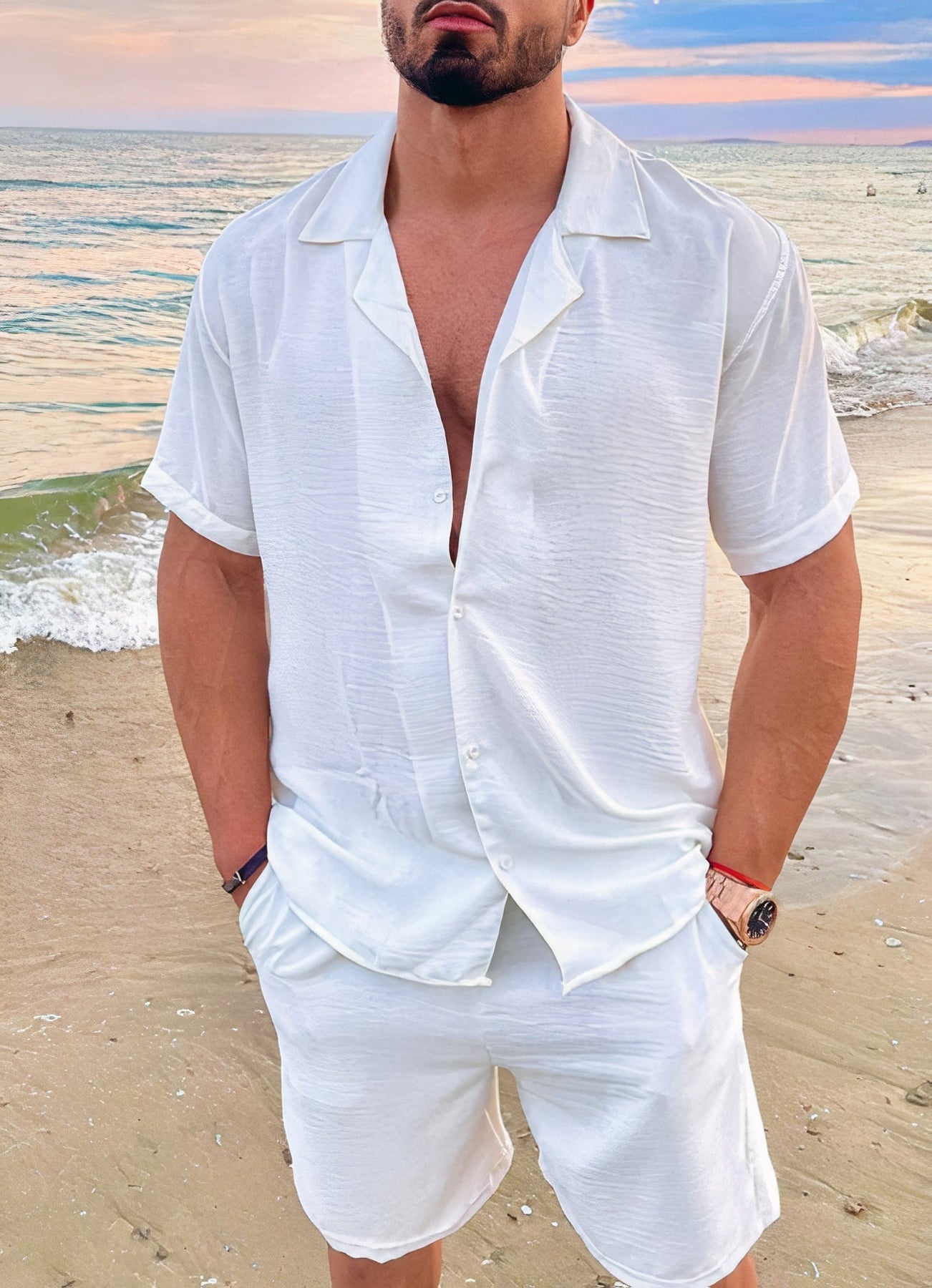 Detmar | Casual men's set with summer shirt and shorts | Classic 