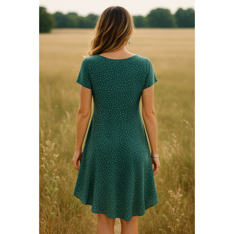 Sibilla | Sommer-Minikleid für Damen kurzarm & Rundhals