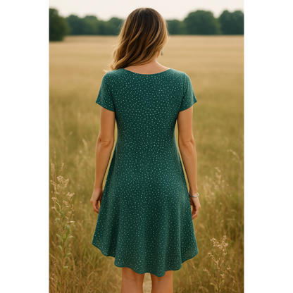 Sibilla | Sommer-Minikleid für Damen kurzarm & Rundhals
