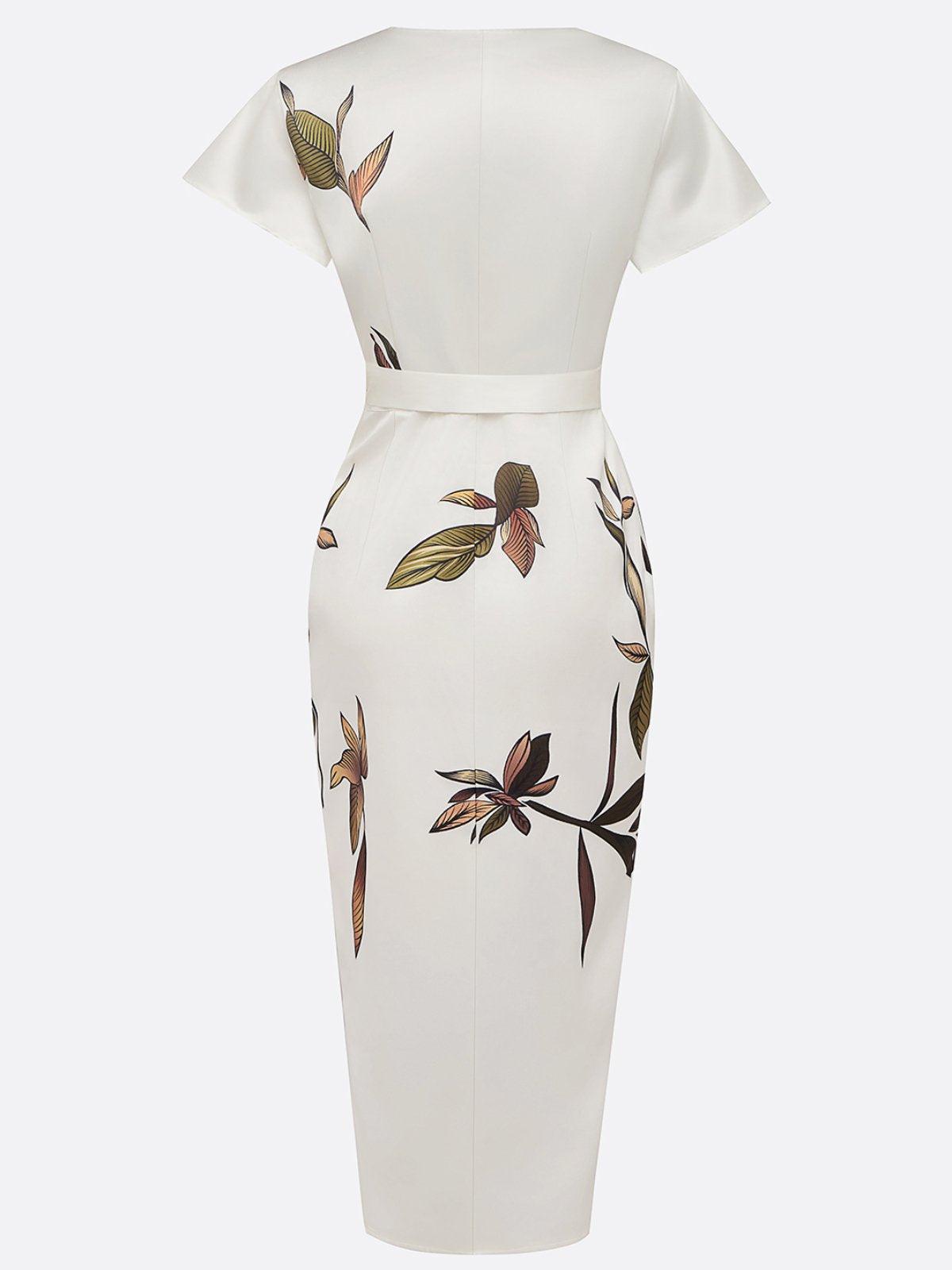 Liesl | Elegantes Damen Wickelkleid mit Schleifengürtel | Midi