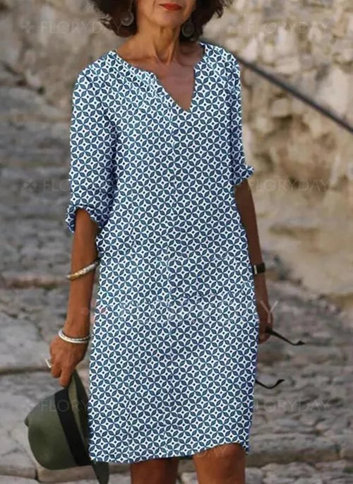 Maya | Vintage Sommer-Minikleid mit kurzen Ärmeln| Mini