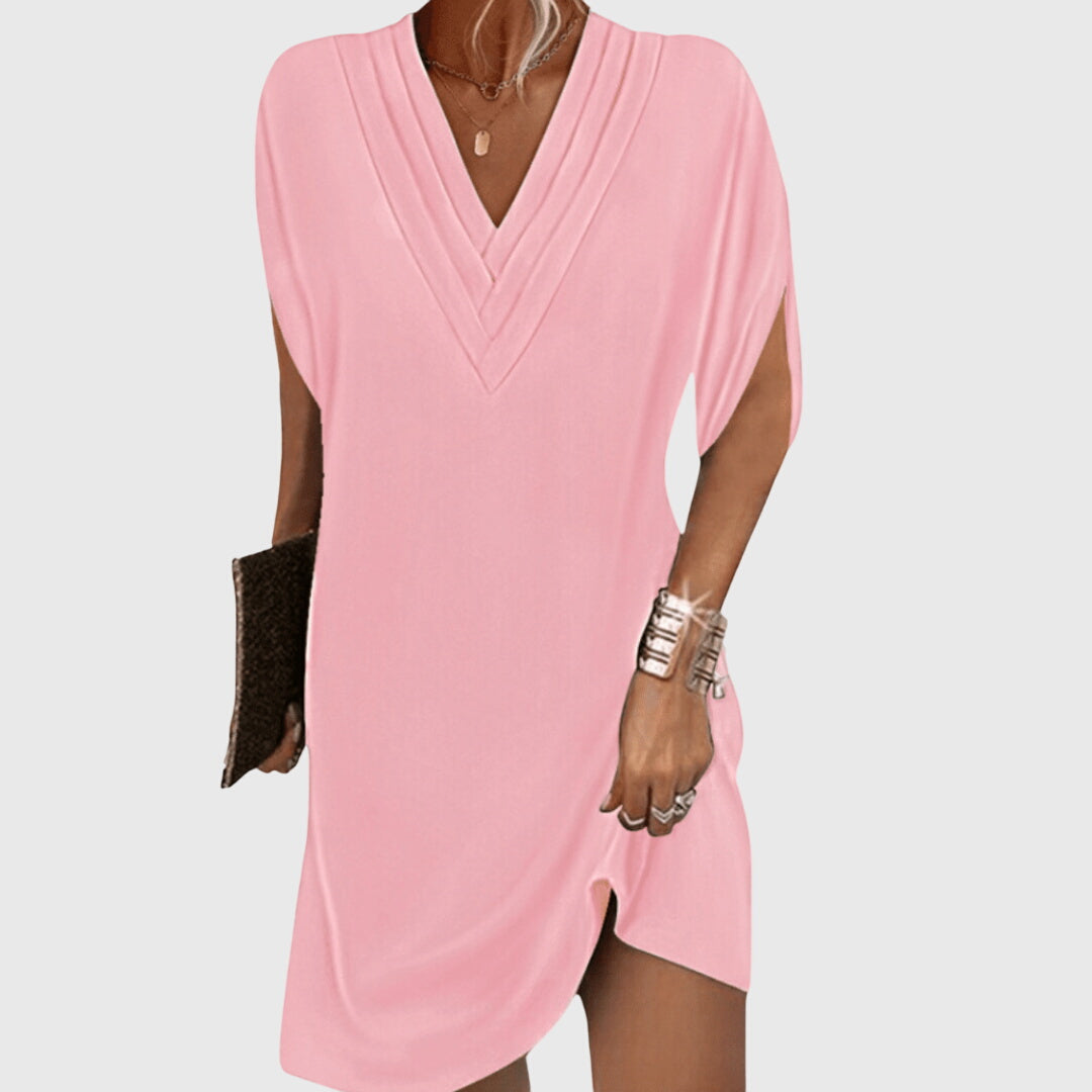 Nerisa | Vestito mini da donna con scollo a V e taglio ampio