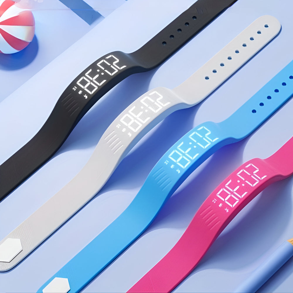 Schorsch | Wasserdichte LED Sport-Armbanduhr