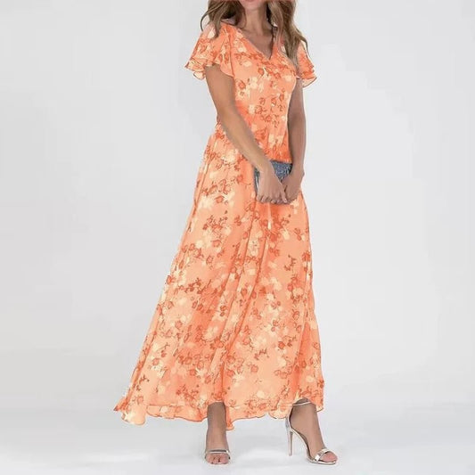 Lena | Glamorous dress with tummy coverage and pattern