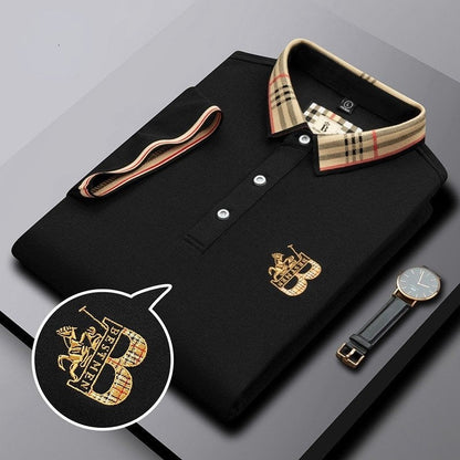 Leif | Herren Tailliertes Kurzarm Poloshirt mit Knopfleiste | Modern