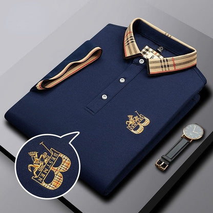Leif | Herren Tailliertes Kurzarm Poloshirt mit Knopfleiste | Modern