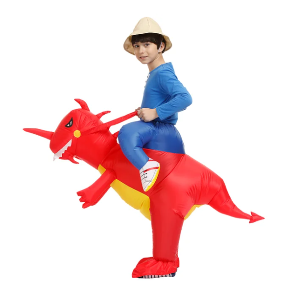 Stöffi | Kinder aufblasbares Dinosaurier Kostüm