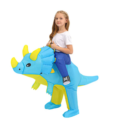 Stöffi | Kinder aufblasbares Dinosaurier Kostüm