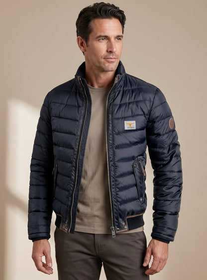 Sven | Herren gesteppte Winterjacke mit Stehkragen