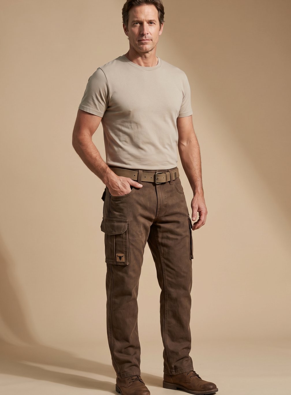 Lars | Herren Utility-Cargohose mit geraden Beinen