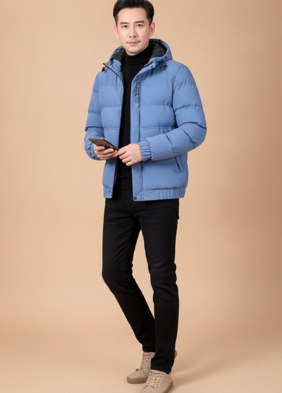 Ueli | Herren warme Kapuzenjacke mit Futter