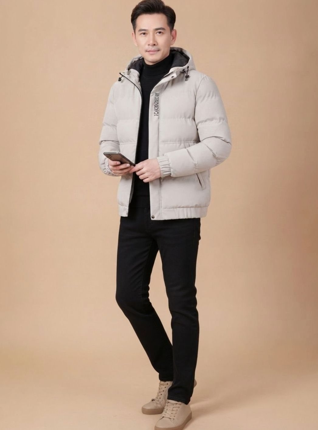 Ueli | Herren warme Kapuzenjacke mit Futter