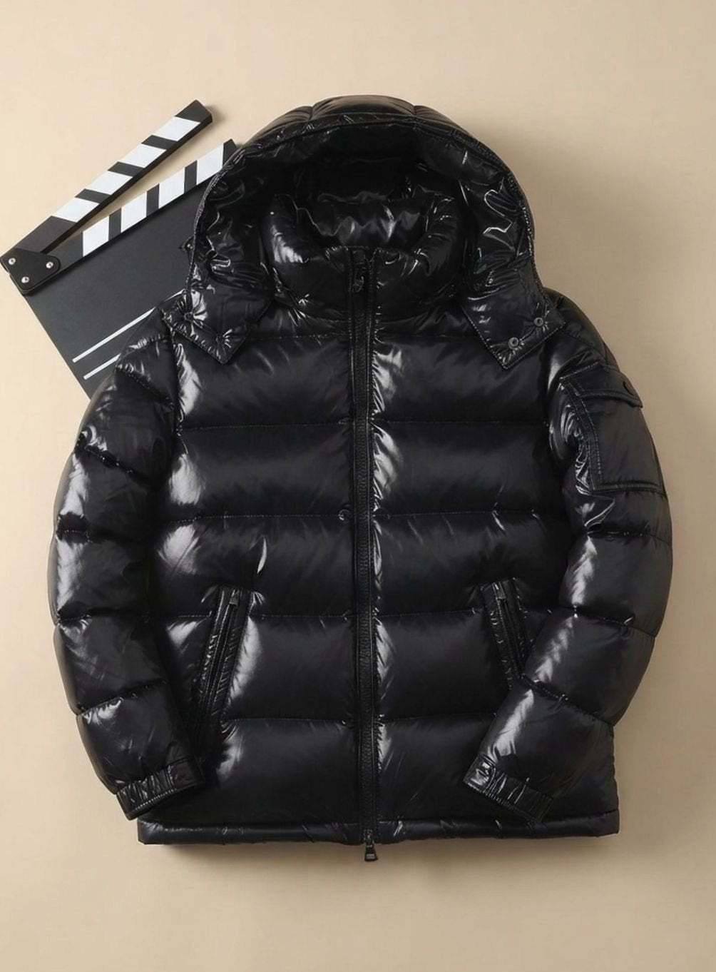 Beat | Herren glänzende Steppjacke für den Winter