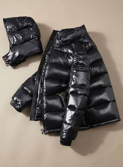 Beat | Herren glänzende Steppjacke für den Winter