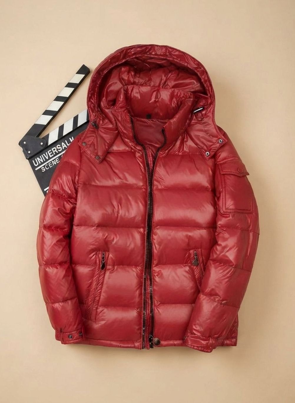 Beat | Herren glänzende Steppjacke für den Winter