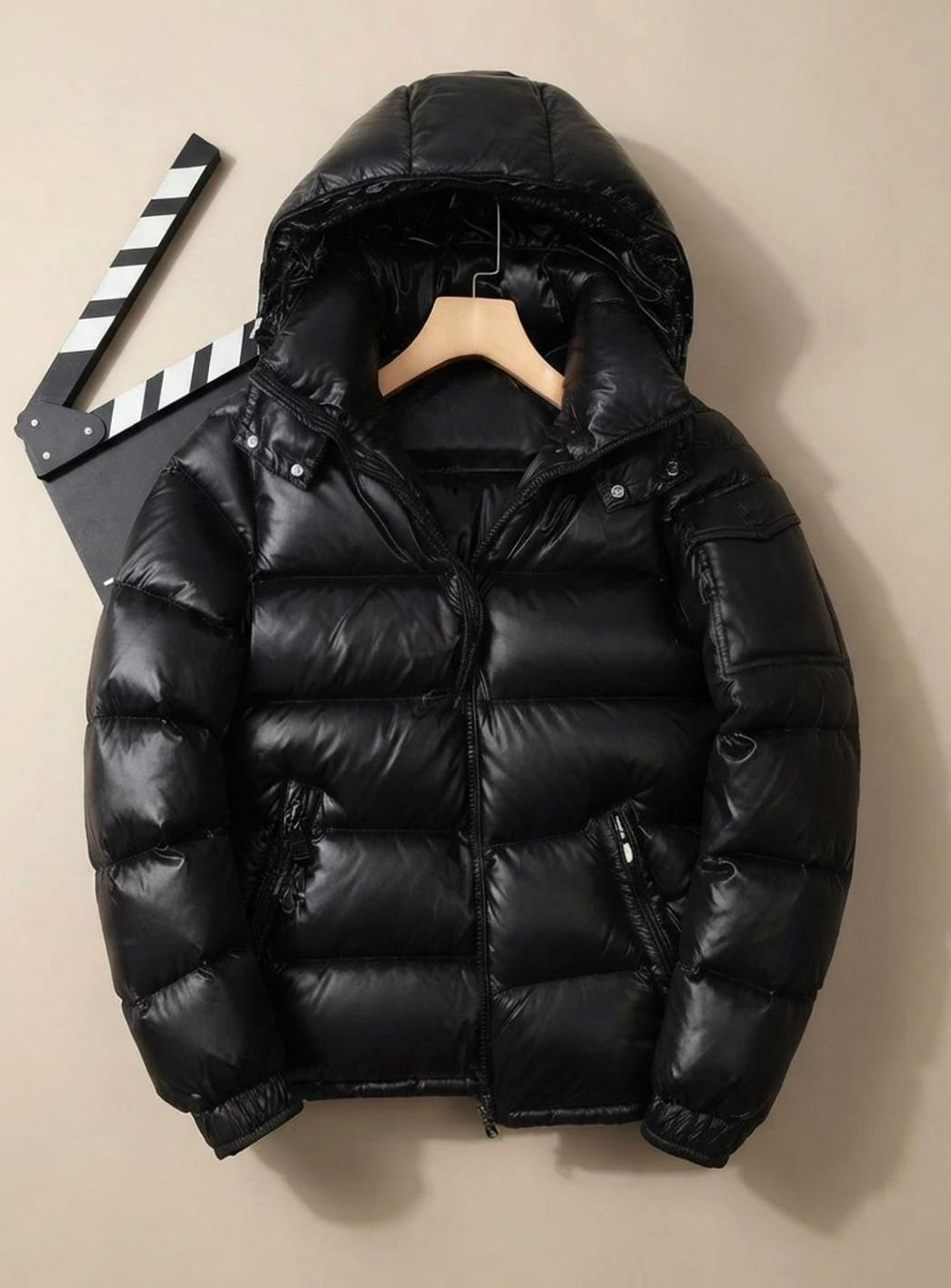 Beat | Herren glänzende Steppjacke für den Winter