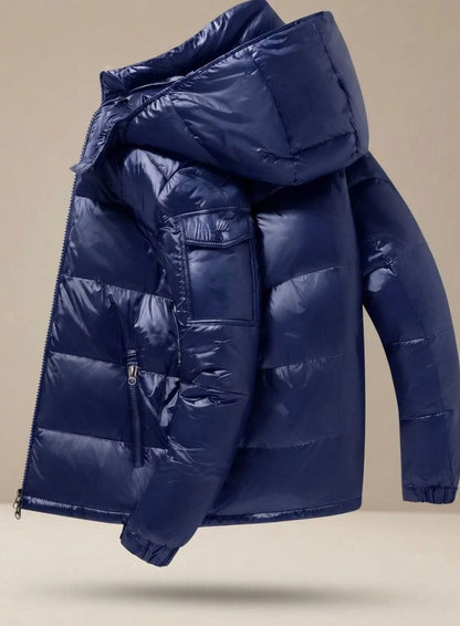 Beat | Herren glänzende Steppjacke für den Winter