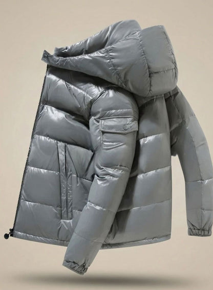 Beat | Herren glänzende Steppjacke für den Winter