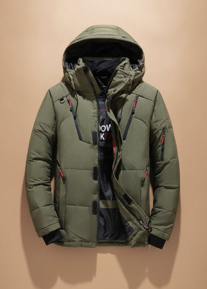 Jörg | Herren warme Winterjacke mit Kapuze