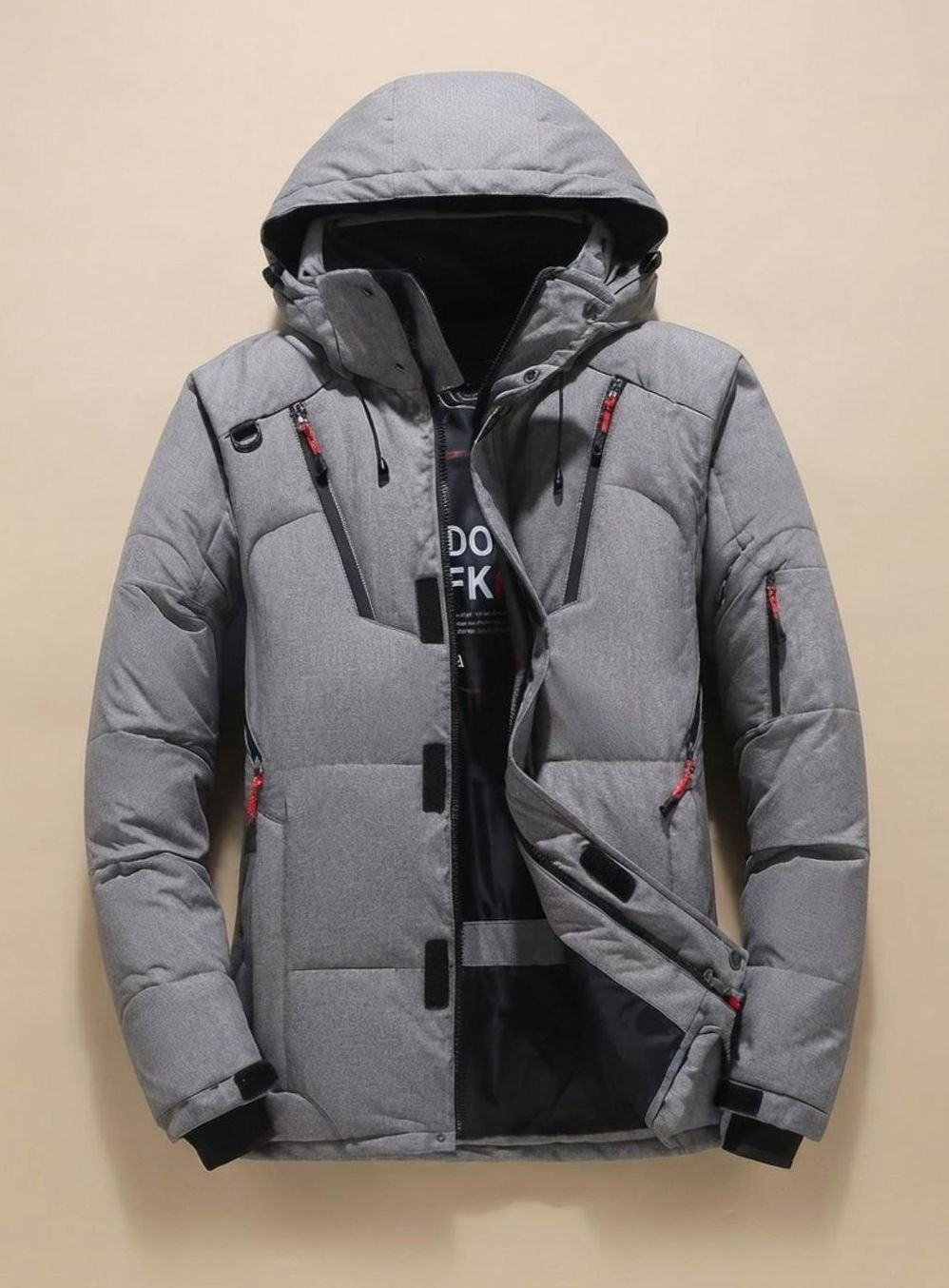 Jörg | Herren warme Winterjacke mit Kapuze