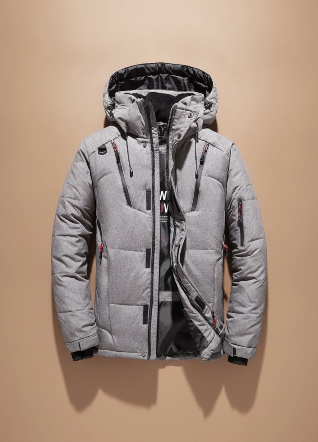 Jörg | Herren warme Winterjacke mit Kapuze