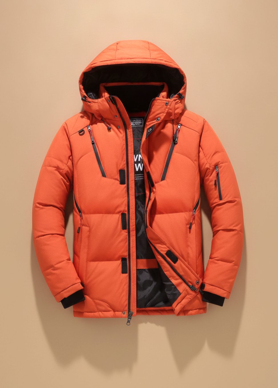 Jörg | Herren warme Winterjacke mit Kapuze