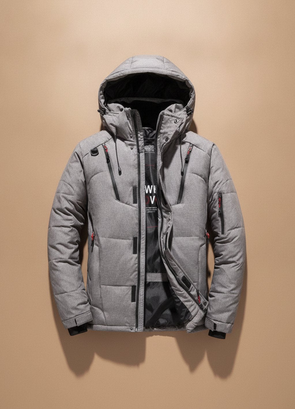 Jörg | Herren warme Winterjacke mit Kapuze