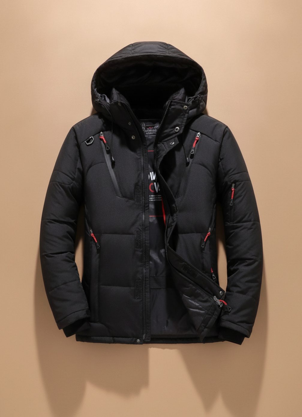 Jörg | Herren warme Winterjacke mit Kapuze