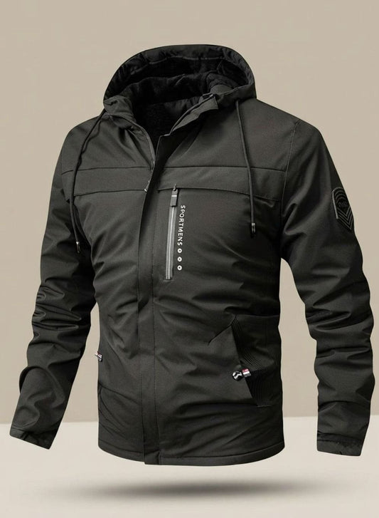 Fridel | Herren wasserdichte Kapuzenjacke mit Futter
