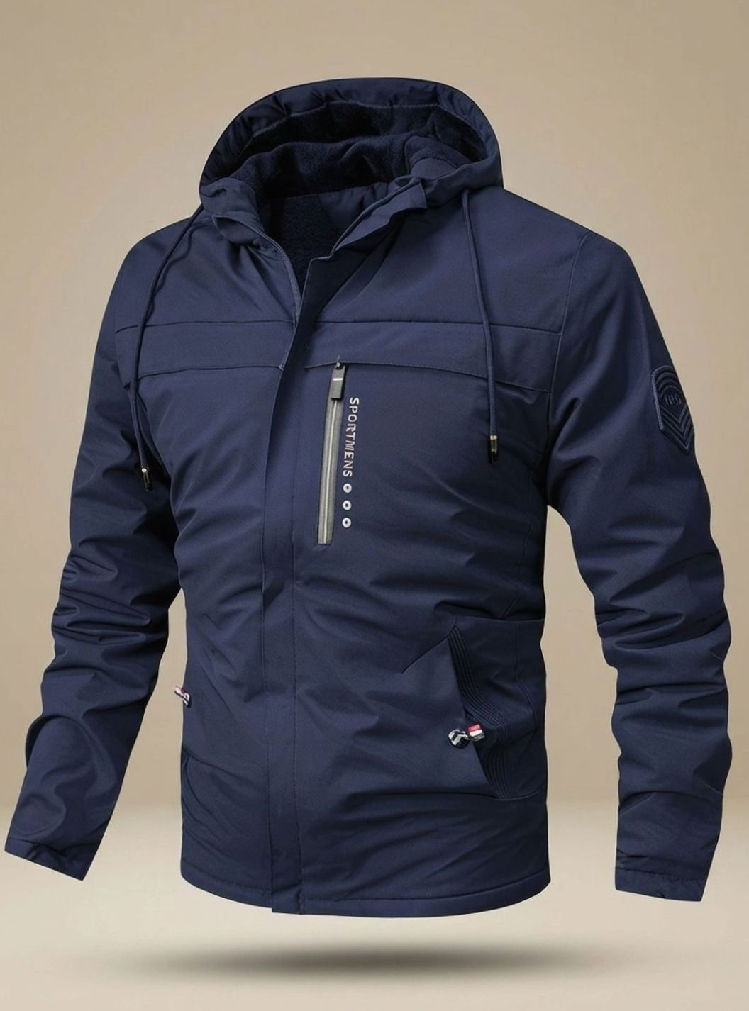 Fridel | Herren wasserdichte Kapuzenjacke mit Futter